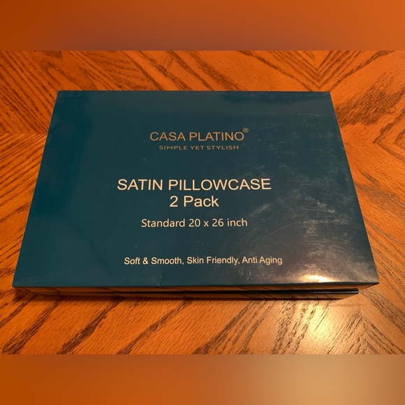 Light Orange Satin Pillowcases - Picture 3 of 5